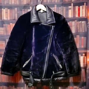 Nice leather winter like new coat